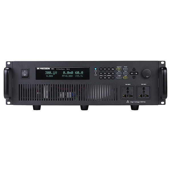 B&K Precision AC Power Supply, 110/220V AC, 300V AC, 750W, 6A - 9803