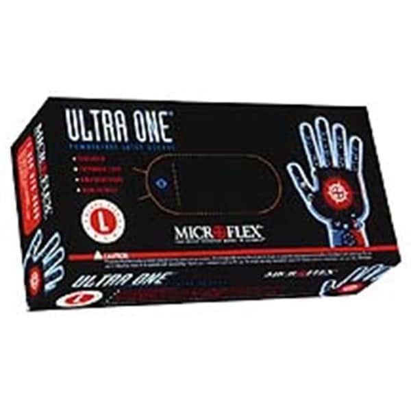 Ansell Ultra One, Guantes de Examen de Látex, 9.8 mil de palma, Látex, sin talco, XL, Beige - MFX-UL315XL