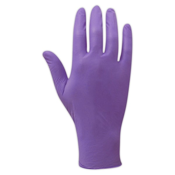 Guantes Desechables Magid TRIPOLY, Nitrilo/Látex/Neopreno, sin Polvo, 2XL, 100 piezas, Morados - TRIPOLY500XXL