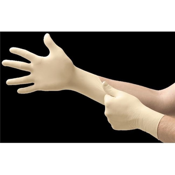 Ansell E-Grip, Guantes de Examen de Látex, 4.5 mil de Palma, Látex, Sin Polvo, XS, Beige - MFX-L970