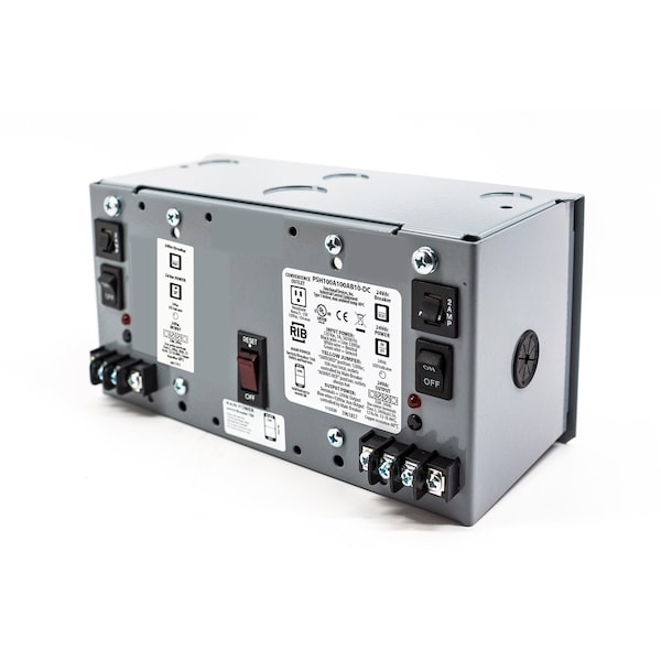 Functional Devices Enclosed Power Supply, 120V AC, 24V AC, 100VA - PSH100A100AB10-DC