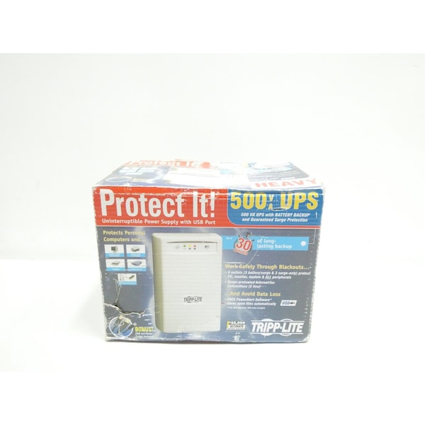 Tripp Lite UPS System, 500VA, Standby, Out: 110/115/120V In: 120V AC - INTERNETOFFICE500