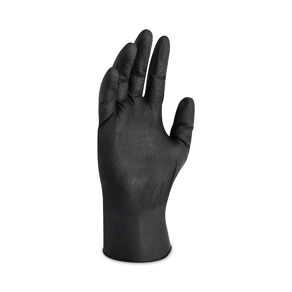 Guantes desechables de nitrilo Kleenguard Kraken Grip, palma de 6 mil, nitrilo, paquete de 1000, color negro - 49276