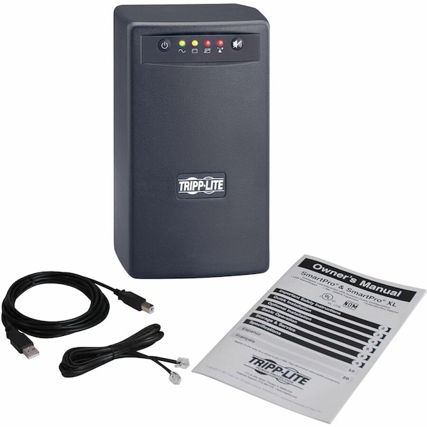 Tripp Lite UPS System, 550VA, Line Interactive, Out: 110/115/120V In: 120V AC - TRPSMART550USB