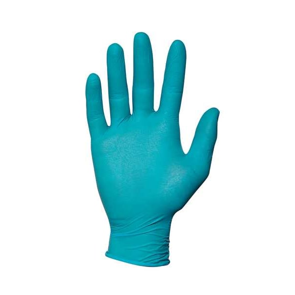 Ansell Aloe Sense, Guantes de Examinación Recubiertos de Aloe, 3.9 mil Palma, Nitrilo, Sin Talco, L (9), 100 piezas, Verde - N963