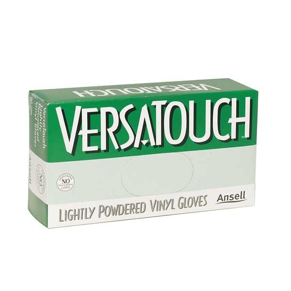Guantes desechables de vinil Duratouch Duratouch34-725, 2.8 mil Palm, Vinil, sin talco, M (8), 100 PK, Transparente - 34-725