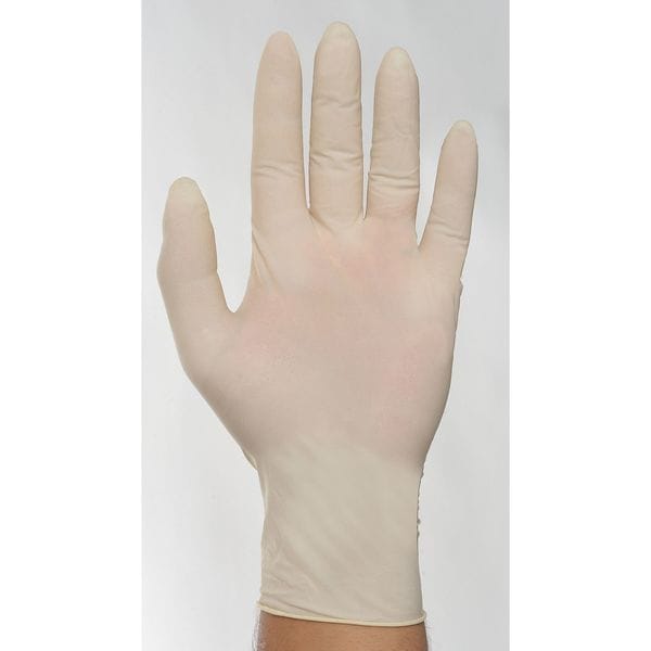 Ansell E-Grip, Guantes de Exámen, 5.1 mil Palma, Látex de Caucho Natural, Sin Polvo, XL, 100 Piezas, Beige - L974