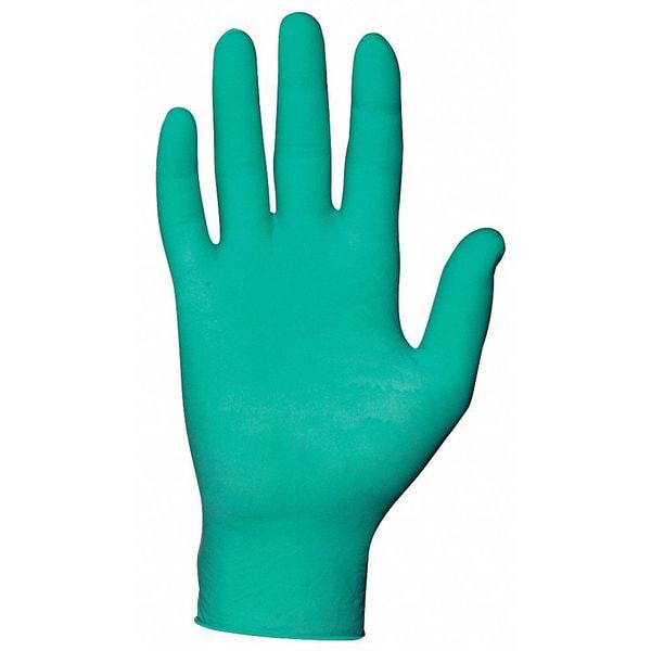 Ansell MicroFlex, Guantes Desechables, 5.9 mil de Palma, Látex de Caucho Natural, Empolvado, M, Paquete de 100, Verde - CT-133-M