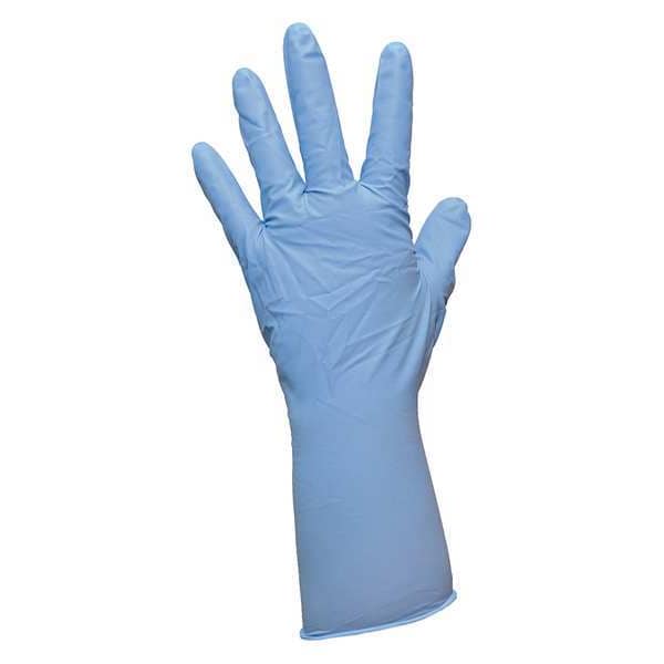 Guantes Desechables Químicos de Acción, 4.0 mil Palma, Nitrilo, con Polvo, S, 1000 Paq., Azules - A-4090-S