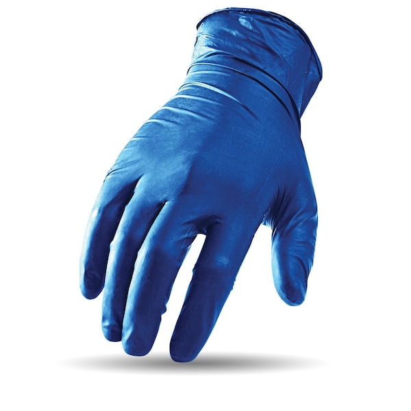 Guantes desechables de nitrilo Lift Safety, 5 mil de grosor en la palma, nitrilo, talla L, color negro - G16DL5-BL