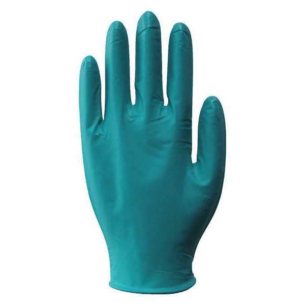 Guantes desechables Cóndor, 5.00 mil de palma, Nitrilo, sin polvo, Talla L, paquete de 100, color azul - 49EV85