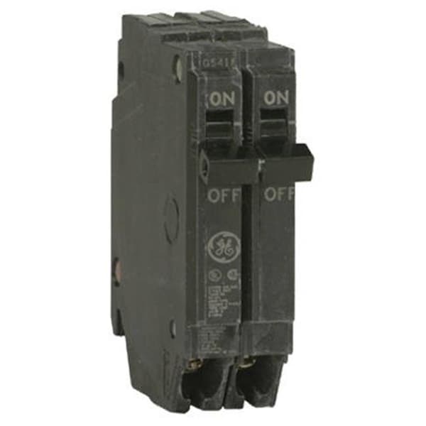 Ge Energy Circuit Breaker, THQP Series, 15A, 2 Pole, 120/240V AC, 10kA at 120/240V AC - 646141