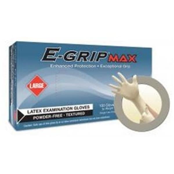 Guantes de examen de látex Ansell, látex, sin polvo, L, beige - MICL924