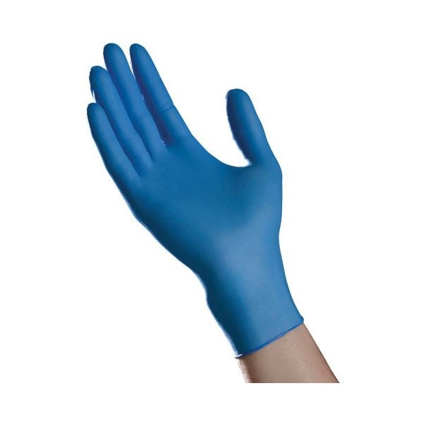 Tradex Intl Ambitex, Guantes de Examen de Nitrilo, Nitrilo, Sin Polvo, M, Paquete de 100, Azules - NMD400
