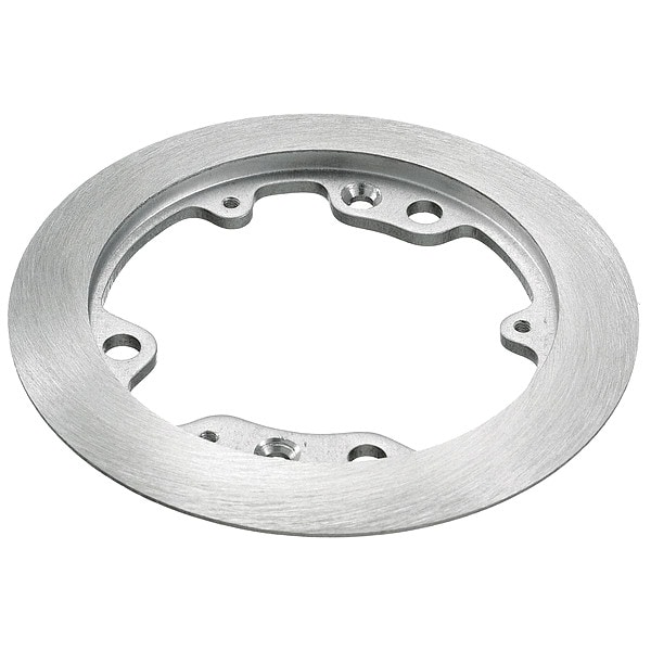 Hubbell Wiring Device-Kellems Round Carpet Flange, 1 Gang, Round, Aluminum - SA3182