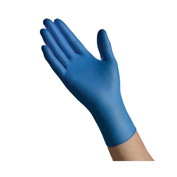 Tradex Intl Ambitex, Guantes de examen de nitrilo, nitrilo, sin polvo, M, paquete de 100, azul - NMD5201