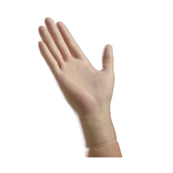 Tradex Intl V5201, Guantes desechables de vinilo, Vinilo, sin polvo, S, 100 piezas, Transparente - VSM5201