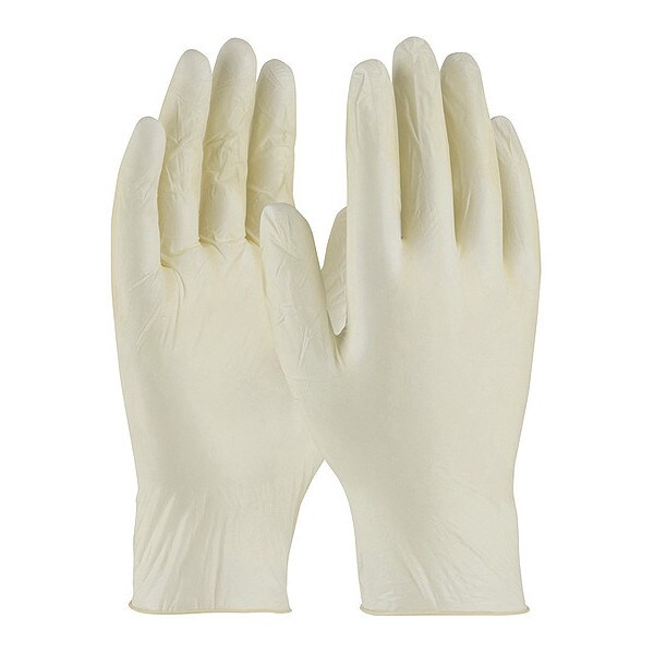 Guantes desechables Pip, 0.11mm de palma, sintéticos no de látex, con polvo, talla grande (L), Natural - 64-346/L.