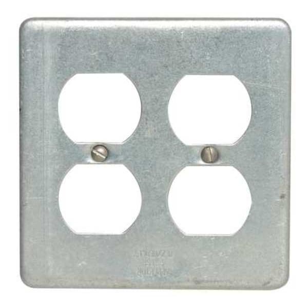 Appleton Electric 2 -Gang Horizontal or Vertical Weatherproof Cover, 4-5/8" W, 4-5/8" H - FSK-2DR