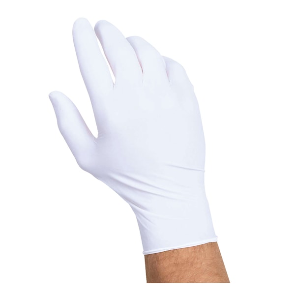 Guantes sintéticos sin látex de Handgards, sintéticos, sin polvo, L, 1000 piezas, blanco - 304362133