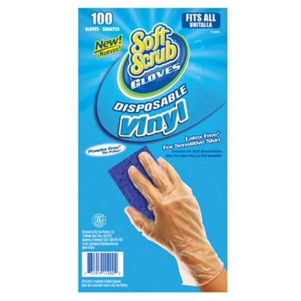 Guantes desechables de vinilo de Big Time Products, de vinilo, tamaño L - 160291