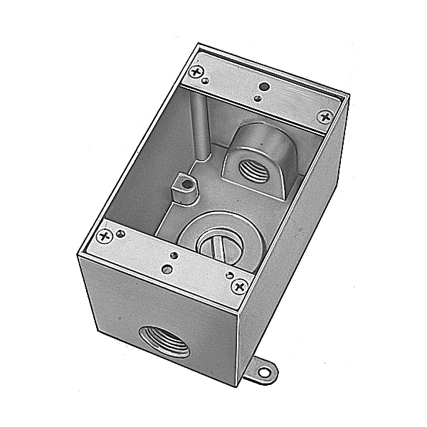 Abb Electrical Box, 18.3 cu in, Device Box Type, 1 Gang, Aluminum - IH3-1-LM