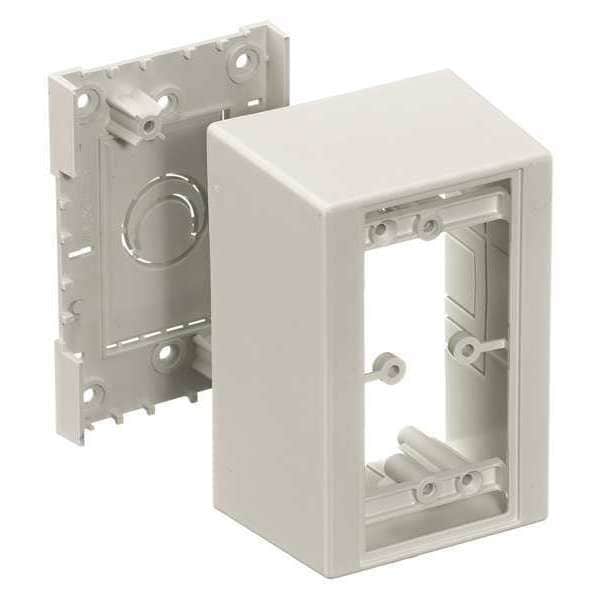 Hubbell Wiring Device-Kellems Electrical Box Hardware, 1 Gang, PVC, Single Gang Box Type - PDB12D