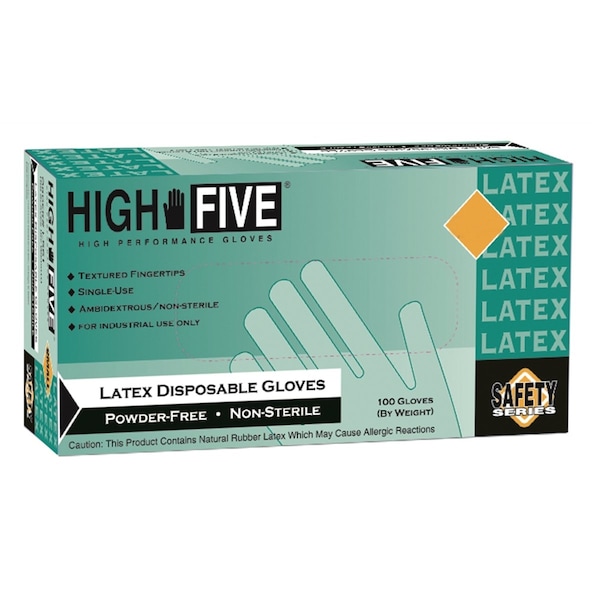 Guante de látex sin polvo de grado Ansell, extra grande, látex, sin polvo, XL, color beige - MFXL564