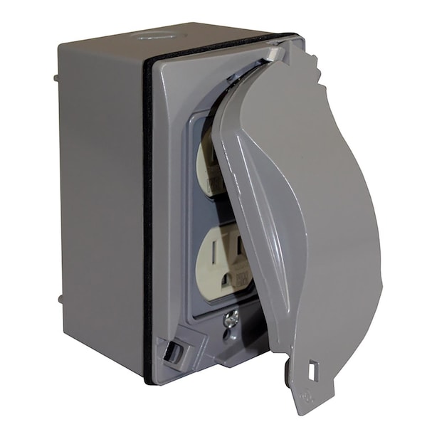 Sigma Electric Receptacle Kit, 1 Gang, Die-Cast Metal - 16446