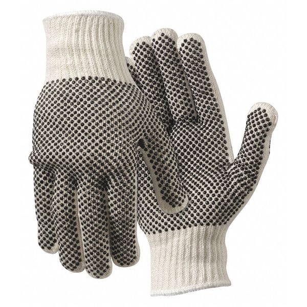 Guantes desechables de seguridad Mcr Safety, vinilo, L, blanco - 9660LM