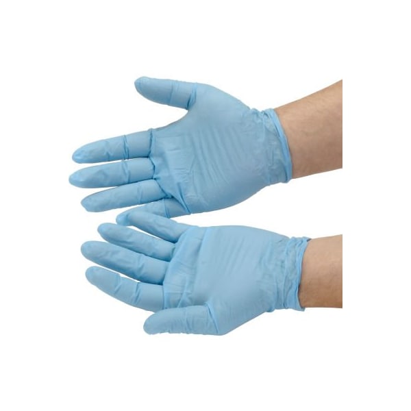 Guantes Desechables de Nitrilo Seidman Associates, Nitrilo, con Polvo, M, Azules - GNDR-MD-1M