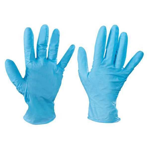 Guantes desechables Kleenguard, 6.00 mil en la palma, nitrilo, sin polvo, talla M, paquete de 100, color azul - GLV2000M