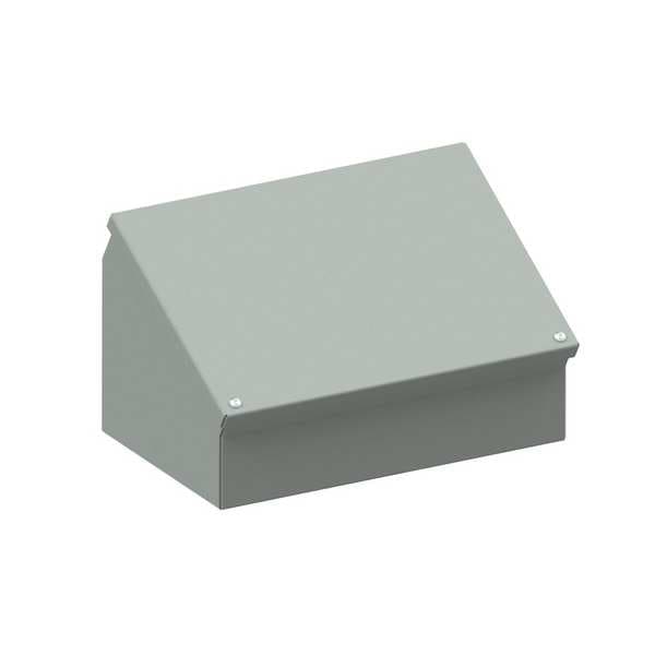 Wiegmann Carbon Steel Electrical Enclosures, 8 in H, 7 in D, 12 in W, NEMA 12, Screw On - WC08C12
