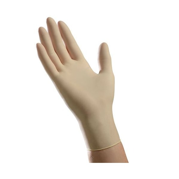 Tradex Intl Ambitex, Guantes Desechables de Látex, Látex, Sin Polvo, M, Paquete de 100, Transparente - LMD5201