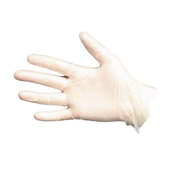 Guantes desechables de vinilo de Impact Products, vinilo, con polvo, talla M, paquete de 100 - 8606M