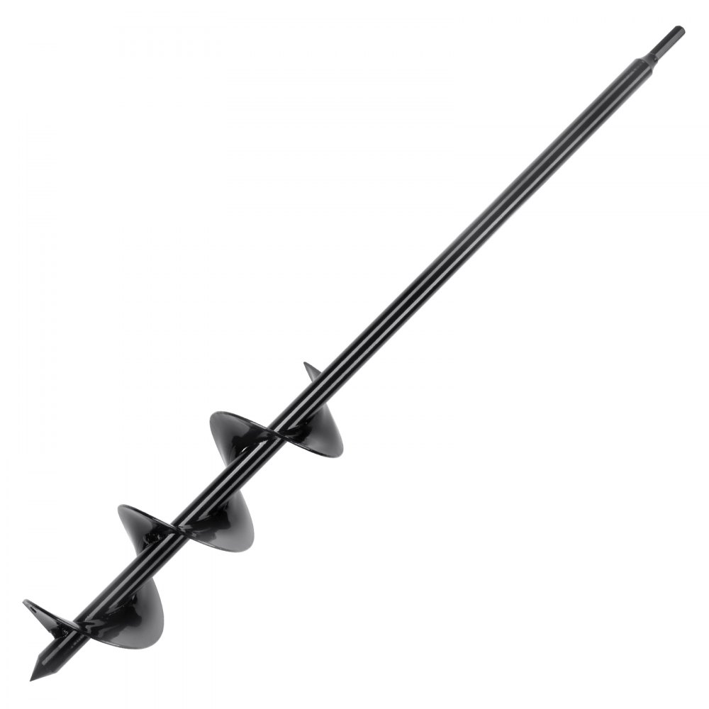VEVOR Auger Drill Bit for Planting, 3 x 24 inch Garden Auger Drill Bit, Spiral Drill Bit for Bulbs Planting & Holes Digging, 3/8" Hex Drive Drill - LXZTHS3INCH2KPXKSV0