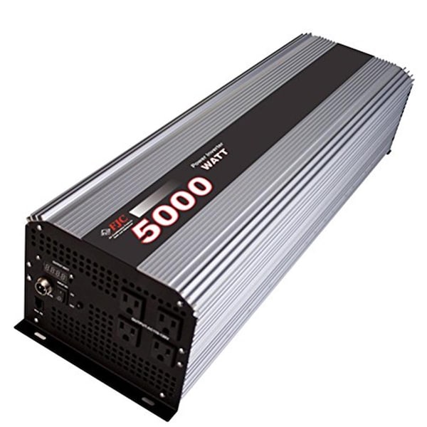Fjc Power Inverter, Modified Sine Wave, 10,000 W Peak, 5,000 W Continuous, 4 Outlets - FJ53500