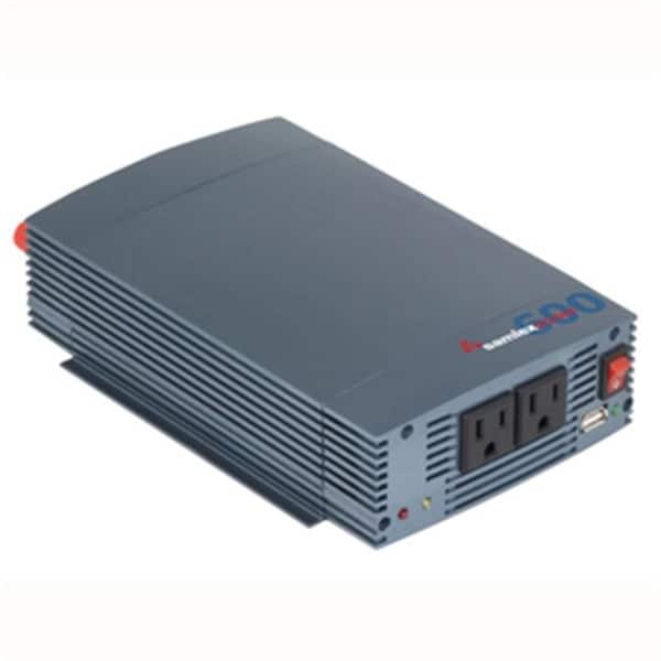 All Power Supply Power Inverter, Pure Sine Wave, 1,200 W Peak, 600 W Continuous, 3 Outlets - SSW-600-12A