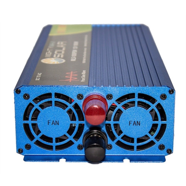 Mighty Max Battery Power Inverter, Pure Sine Wave, 2,000 W Peak, 1,000 W Continuous, 2 Outlets - MAX3532808