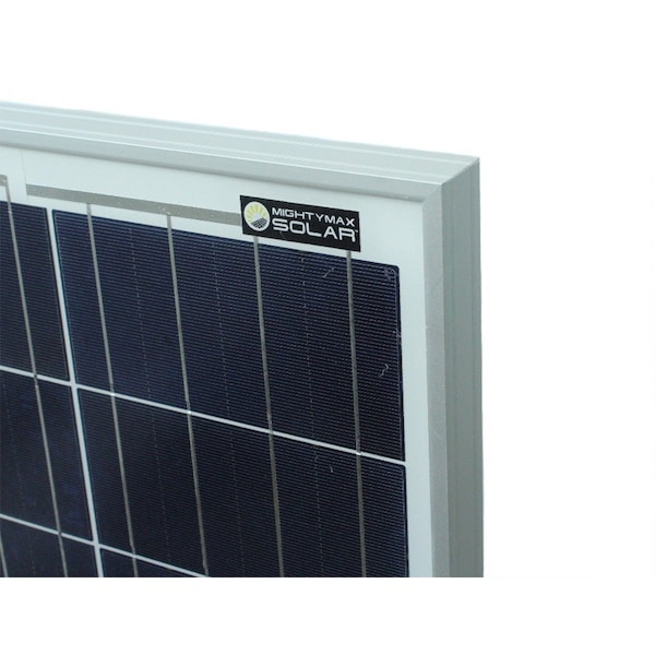 Mighty Max Battery Polycrystalline Solar Panel, 80 W, 12V - MAX3543580