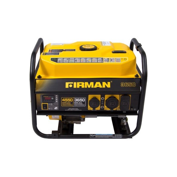 Integrated Supply Network Portable Generator, Gasoline, 3,650 W Rated, 4,550 W Surge, Recoil Start, 120V AC, 20 A - P03607