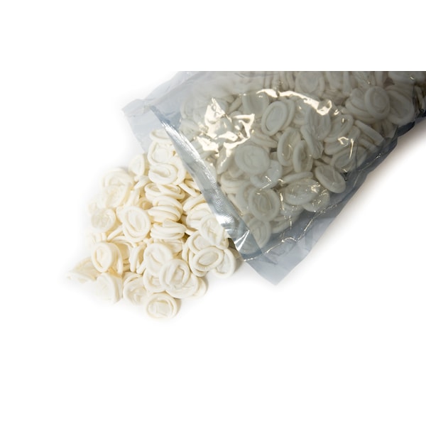 Bertech Finger Cots, 4 mil Palm, Nitrile, sin polvo, L, 720 piezas, blanco - FC-N-L