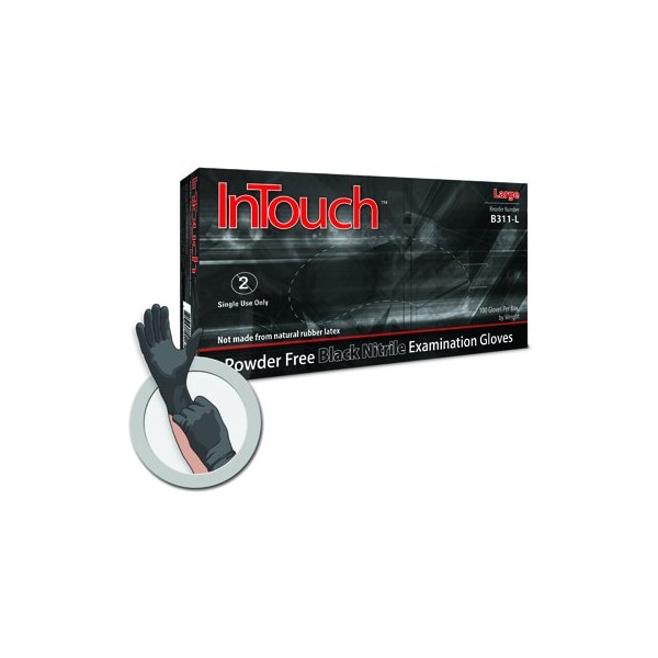 Atlantic Safety Products InTouch, Guantes desechables de nitrilo, 5 mil de grosor en la palma, nitrilo, sin polvo, L, paquete de 100, negro - LGB311-L

Por favor, ten en cuenta que "mil" se refiere a la unidad de medida de espesor milésimas de pulgada, no a millas.
