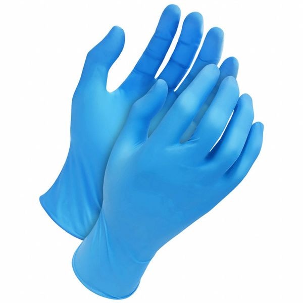 Guantes desechables Bdg, 5 mil Palma, Nitrilo/Neopreno/Caucho, sin polvo, XL, paquete de 100, azul - 99-1-6350-XL