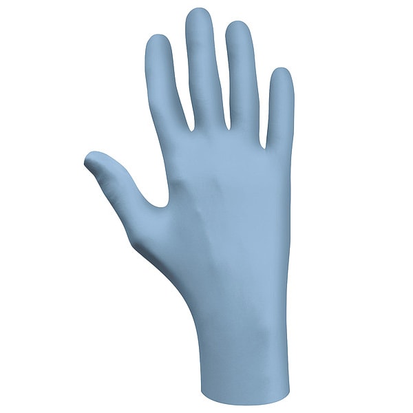 Showa 7502PF, Nitrilo, Desechable, Biodegradable, 2.5 mil en la palma, Nitrilo, Libre de Polvo, M (8), 200 piezas - 7502PFM