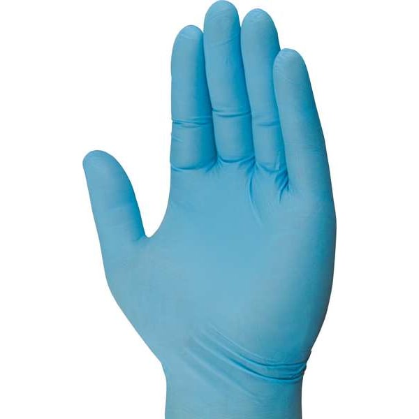Mecánico de Uso D12, Guantes Desechables, 5 mil de Palma, Nitrilo, Sin Polvo, M (9), Paquete de 100, Azul - D12-03-009-100