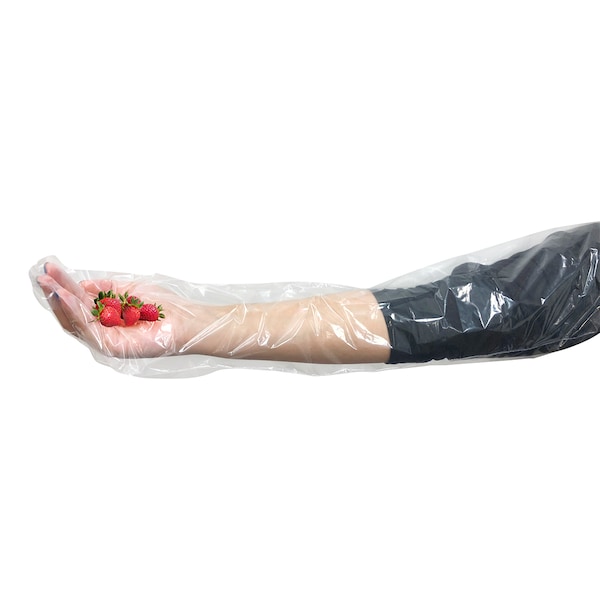 Guantes desechables de polietileno de alta densidad Kleen Chef, talla única, 50 paquetes, transparentes - BL-KCFS-MS-PESL-CLDG-01