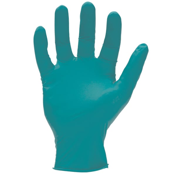 Guantes de examen de nitrilo Sw Safety Powerform, 5 mil de grosor en la palma, nitrilo, sin polvo, talla L, paquete de 100, color azul verdoso - N200364