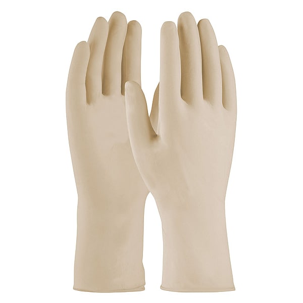 Pip PosiShield, Guantes Desechables, 7 mil Palm, Látex, Libre de Polvo, M (8), 100 PK, Gris - 2850/M