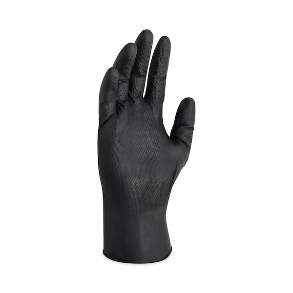Kleenguard Kraken Grip, Guantes Desechables de Nitrilo, 6 mil de Palma, Nitrilo, 1000 PK, Negro - 49277
